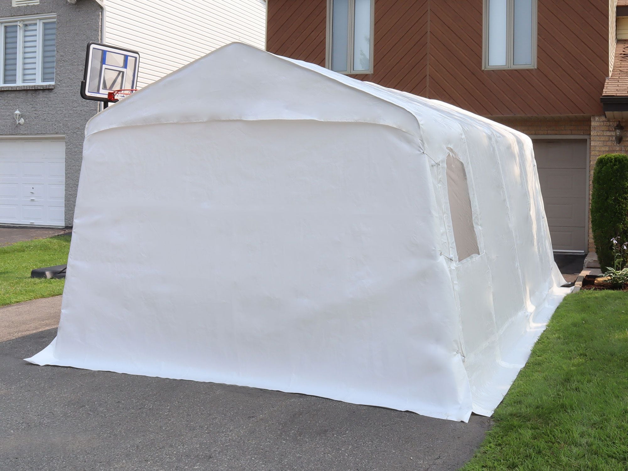 Car Shelter 11 ft. x 16 ft.–White