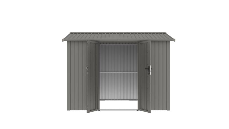 Willow 9.7x7.9 ft. Metal Shed-Slate