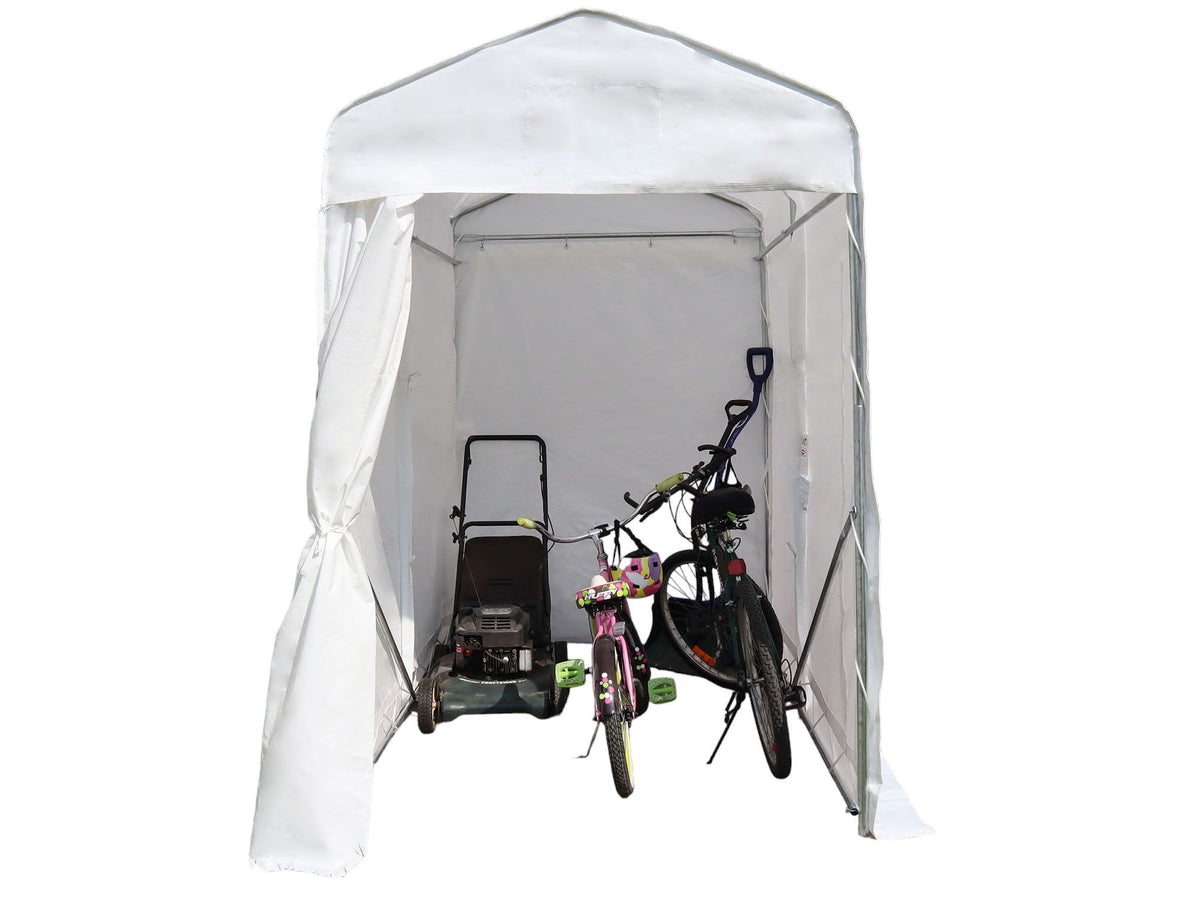 Outdoor Utility Shelter–5 ft. x 8 ft.-White
