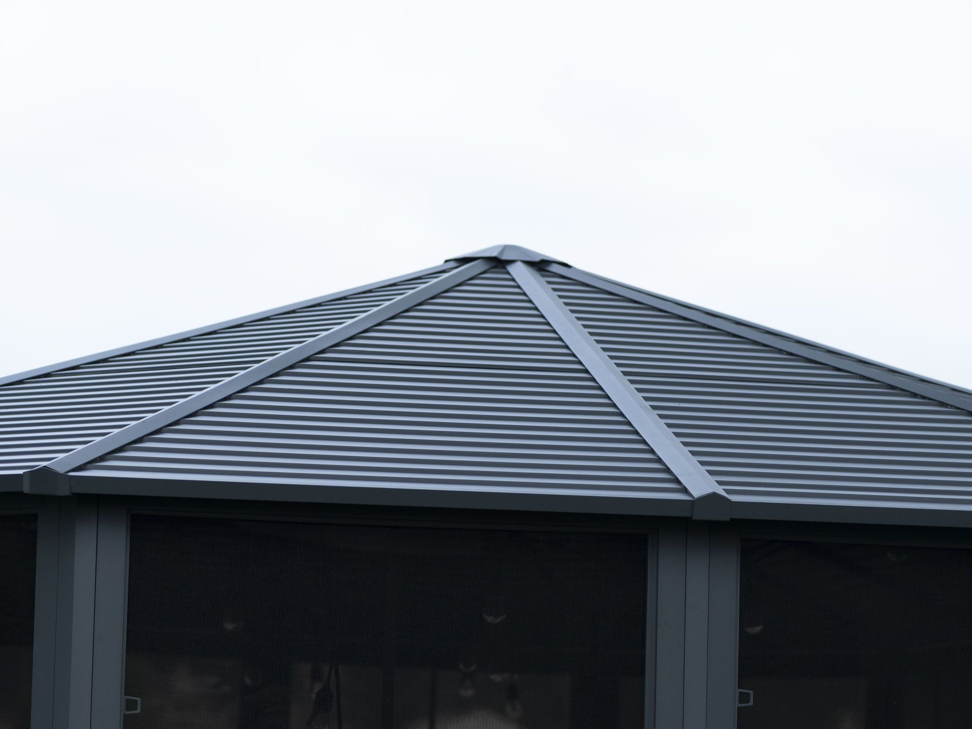 Florence 12x18 ft. Solarium–Metal Roof, Slate