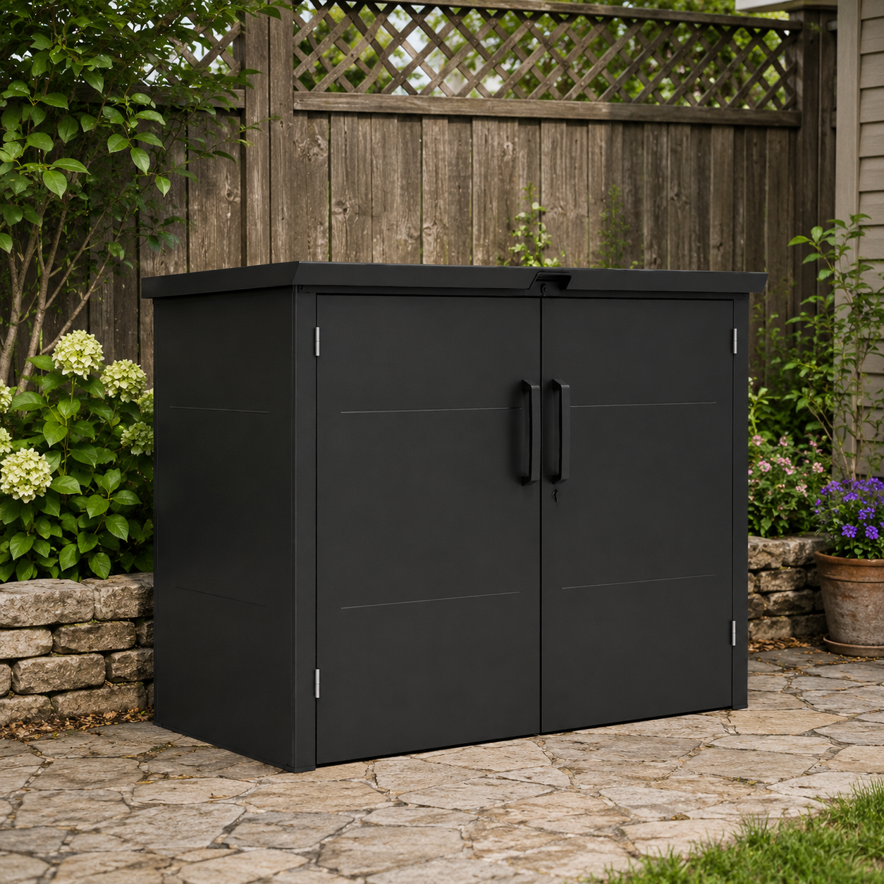 Multi–Functional Garbage Storage Bin
