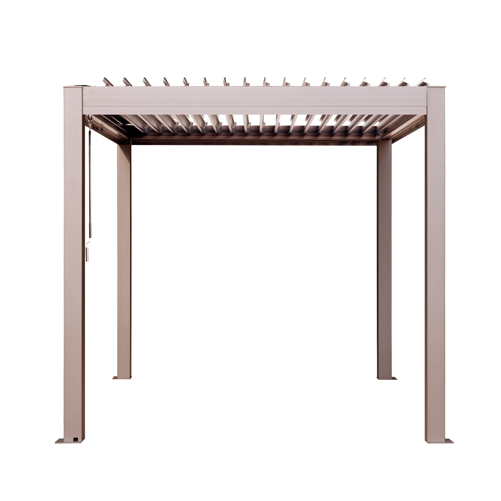 Vikos 08 X08 Aluminum Stand Alone Pergola - With Alum Tracks