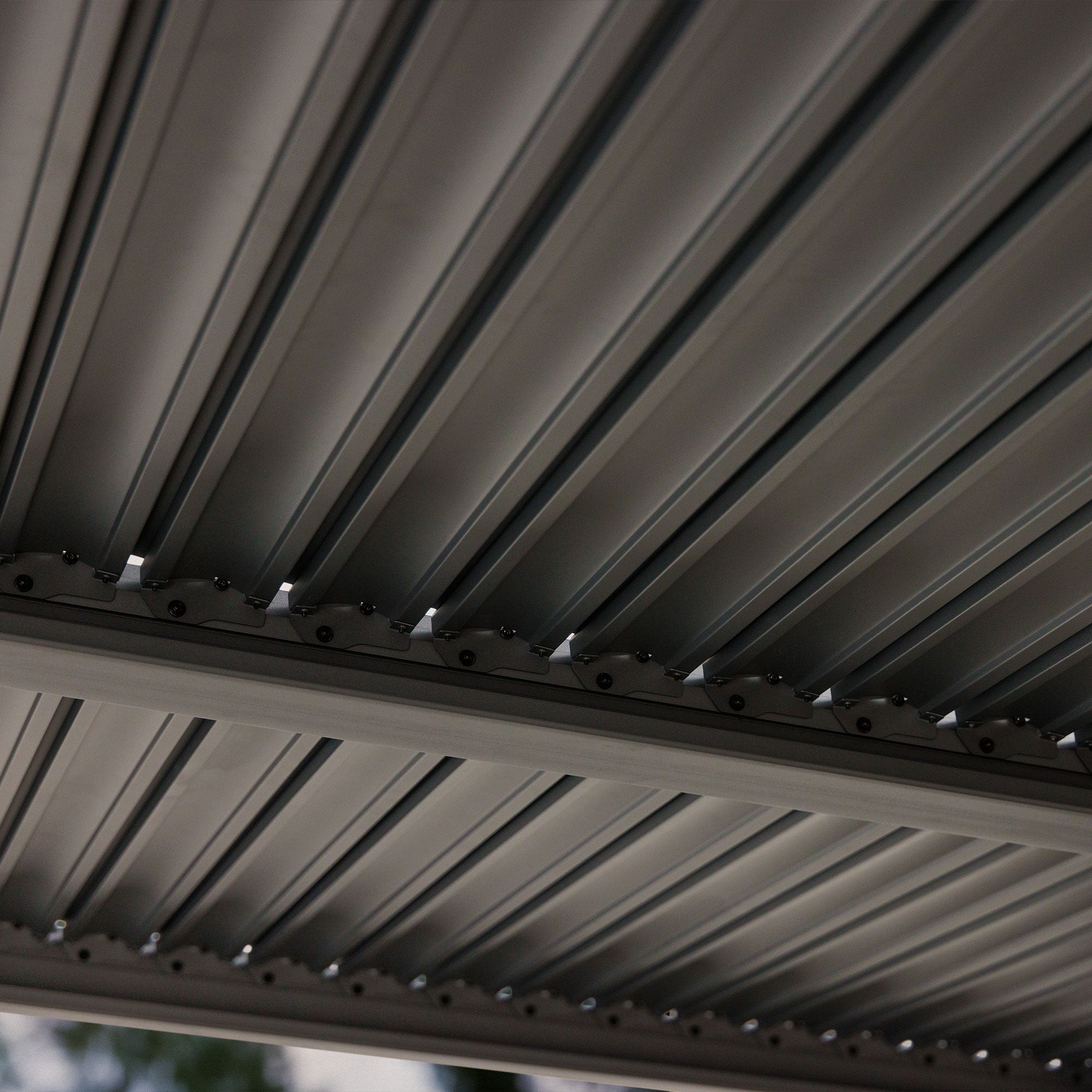 Nikko 10 x10 Aluminum Wall Mounted Pergola