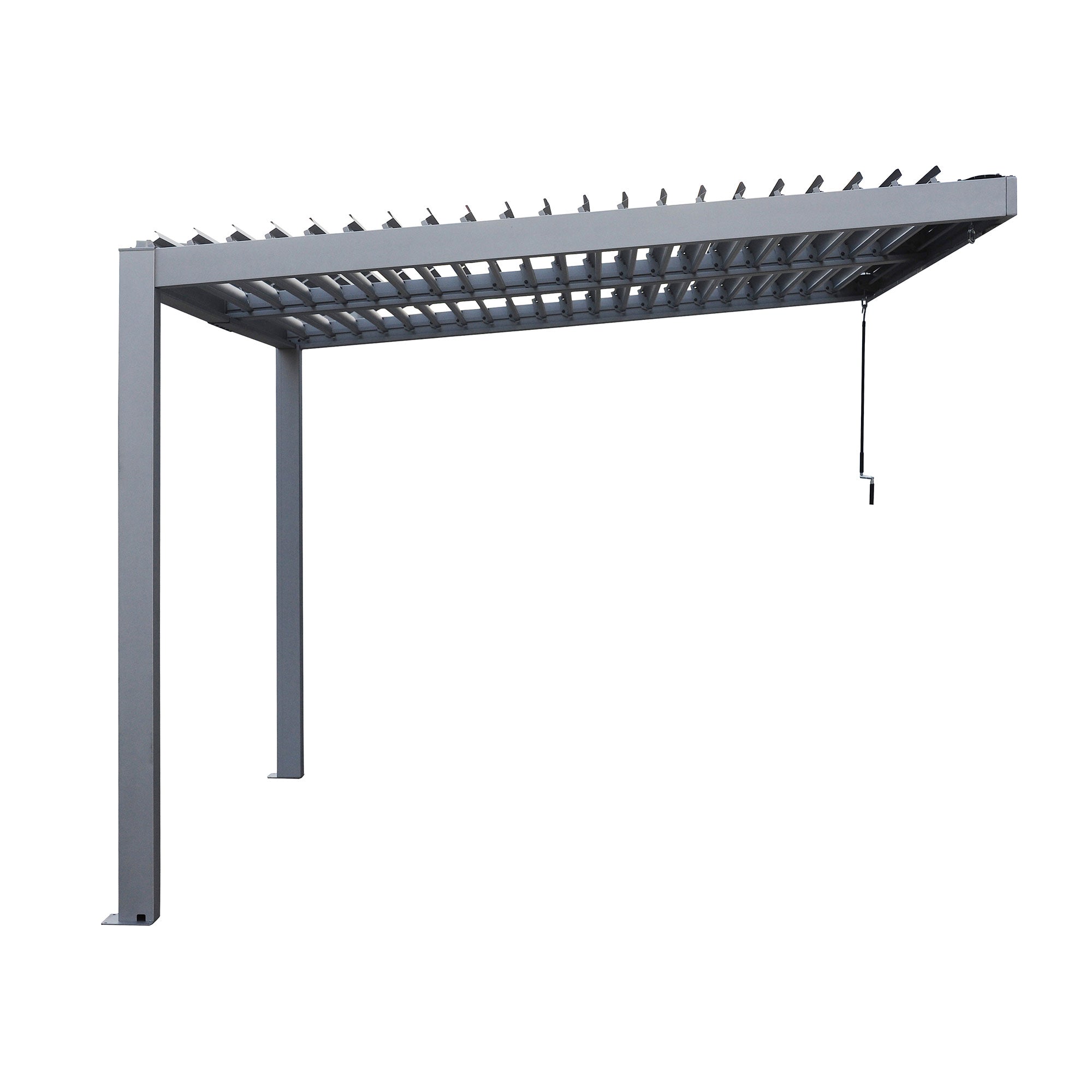 Nikko 10 x13 Aluminum Wall Mounted Pergola