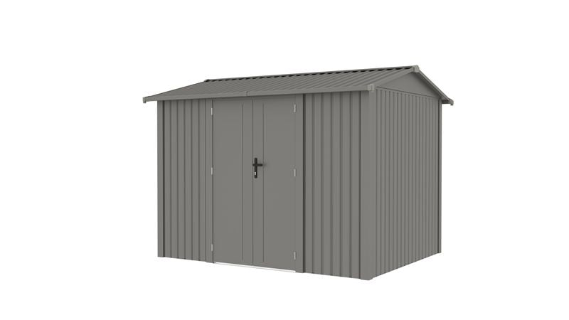 Willow 9.7x7.9 ft. Metal Shed-Slate