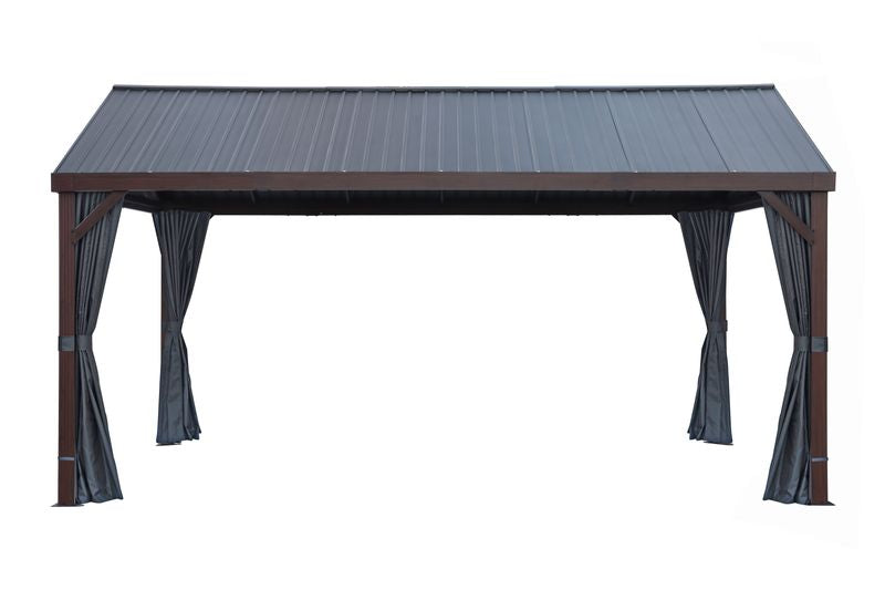 Rideaux en polyester pour gazebo de 12 x 16 pi
