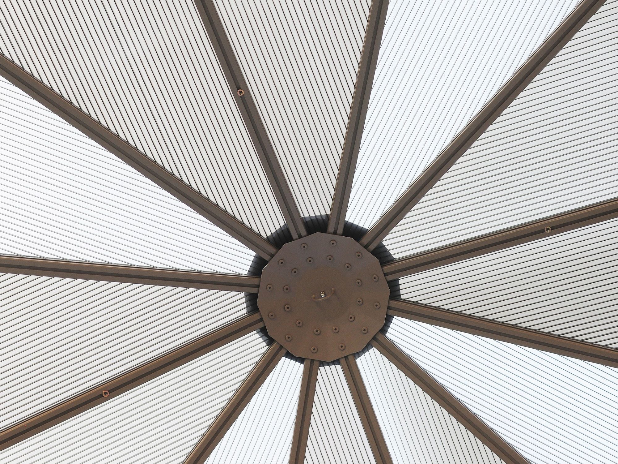 Florence 12x12 ft. Solarium–Polycarbonate Roof, Sand