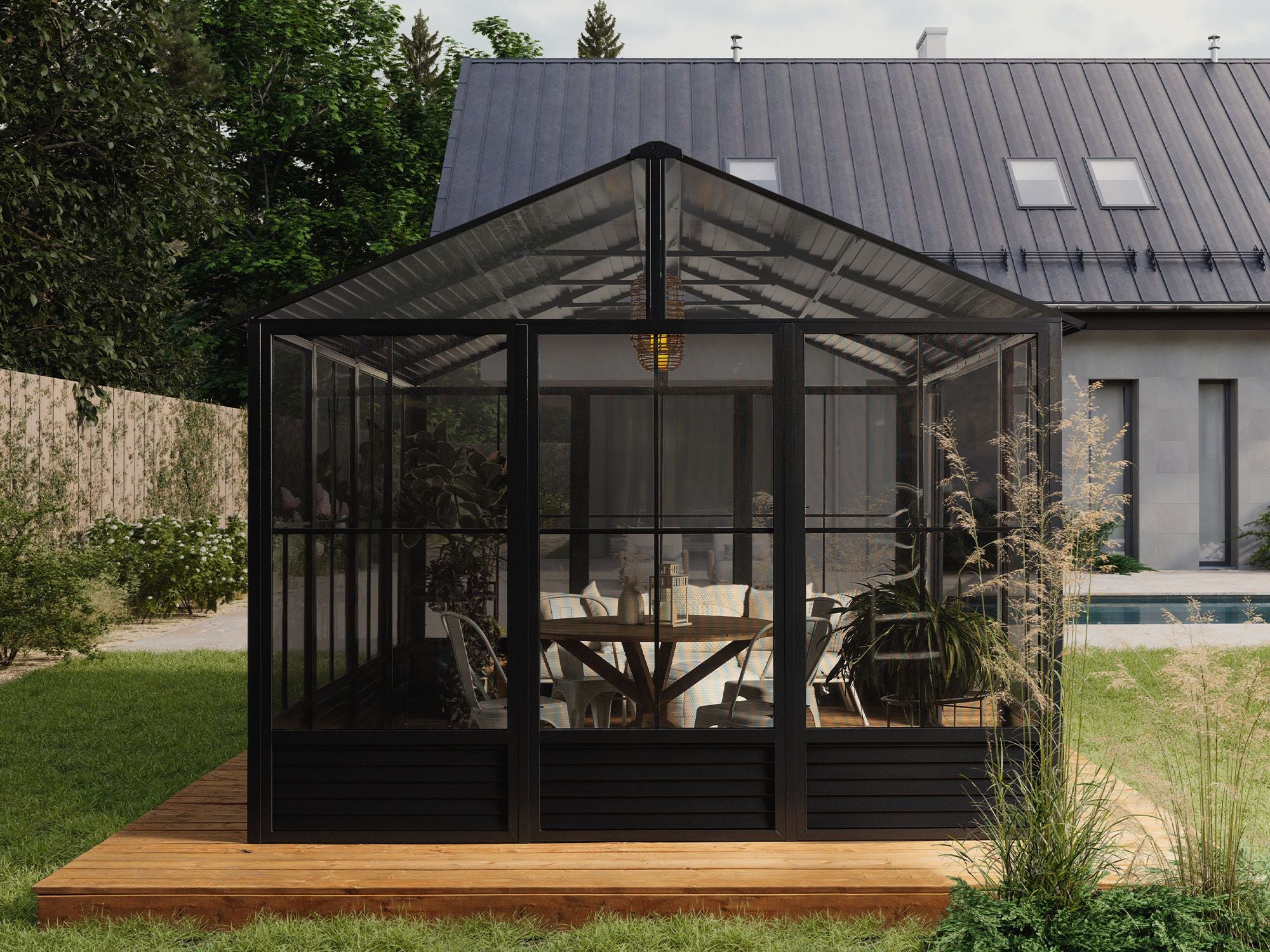 Myrdal Solarium 11x10 ft.–Metal Roof