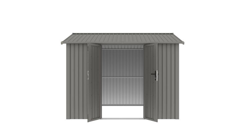 Willow 9.7x10 ft. Metal Shed–Slate