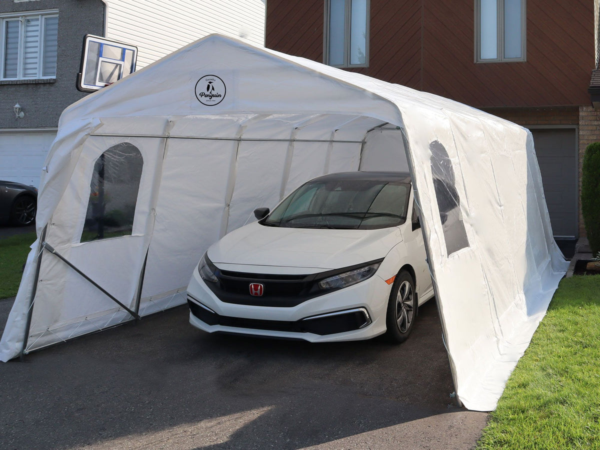 Car Shelter 11 ft. x 20 ft.–White