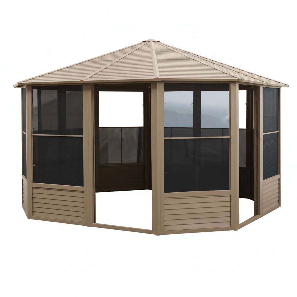 Florence 12x12 ft. Solarium–metal Roof, Gray