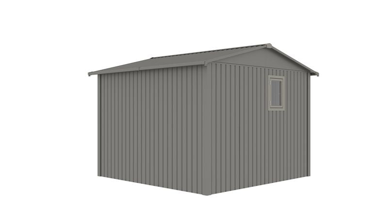 Willow 9.7x10 ft. Metal Shed–Slate