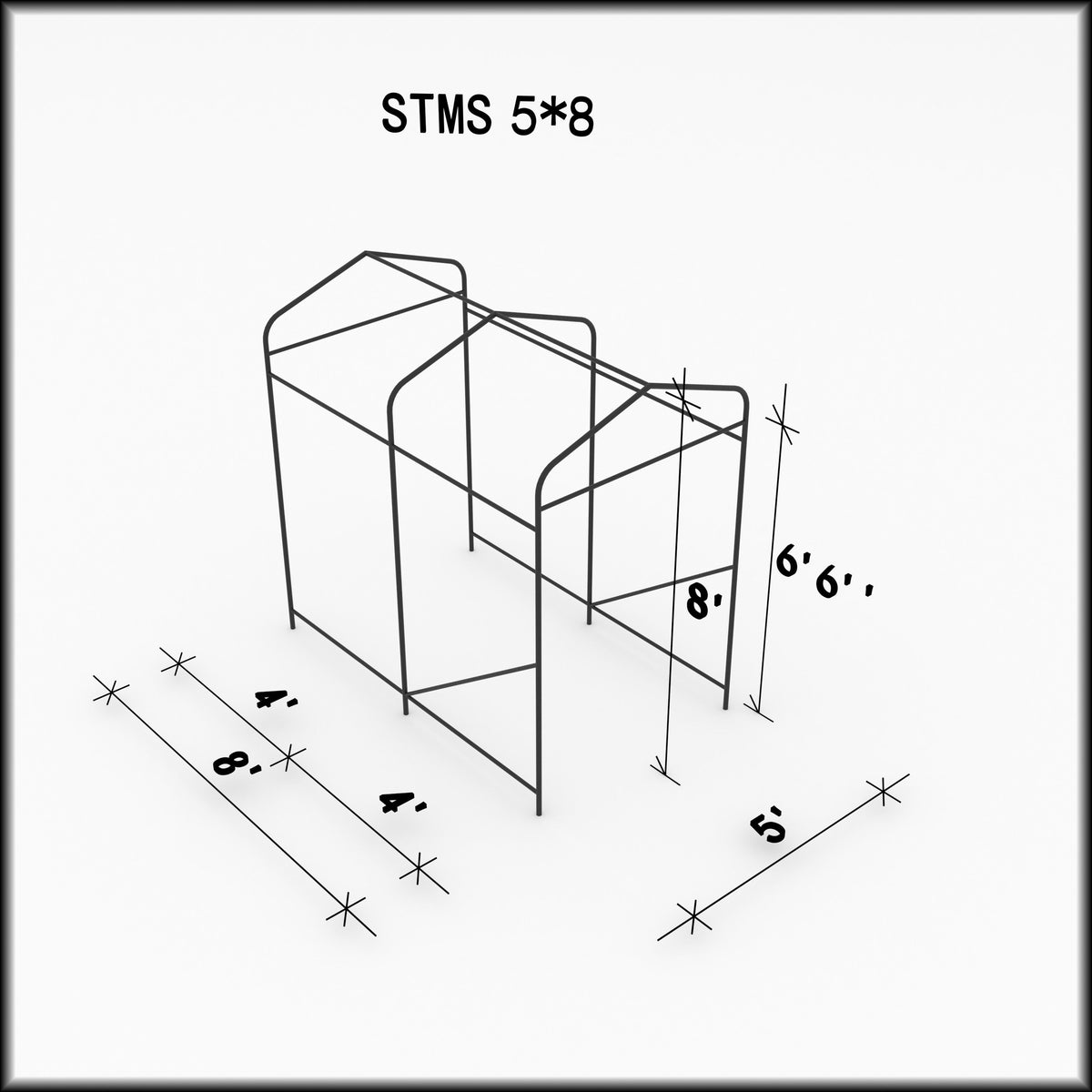 Outdoor Utility Shelter–5 ft. x 8 ft.-White