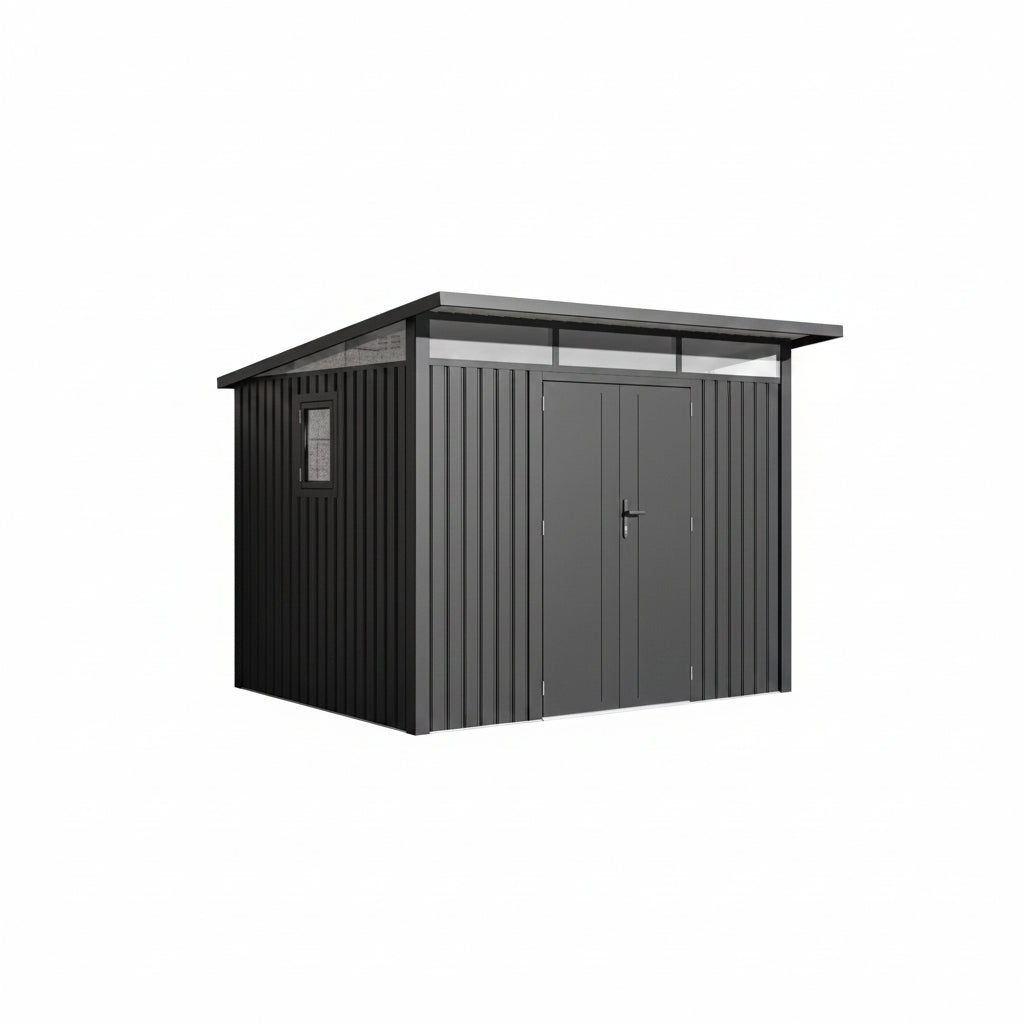 Arvada 9.5x8.2 ft. Metal Sheds-Dark Grey