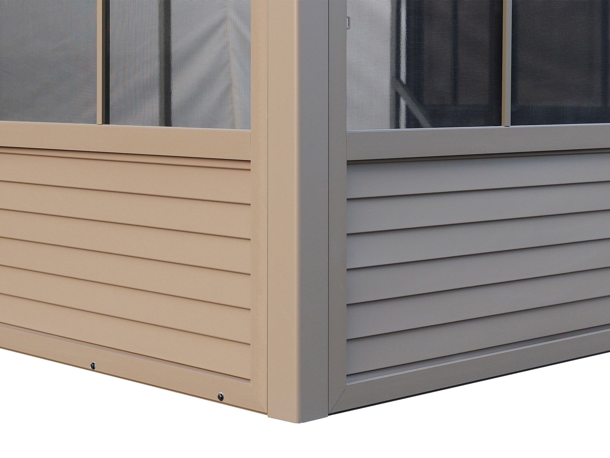 Florence 8x16 ft. Wall–Mounted Solarium, Metal Roof