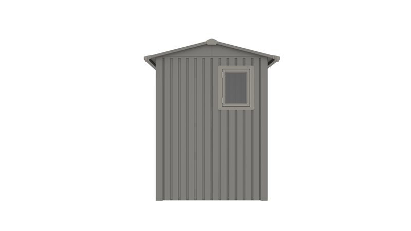 Willow 7.6x5.8 ft. Metal Shed-Slate