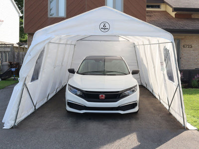 Car Shelter 11 ft. x 20 ft.–White
