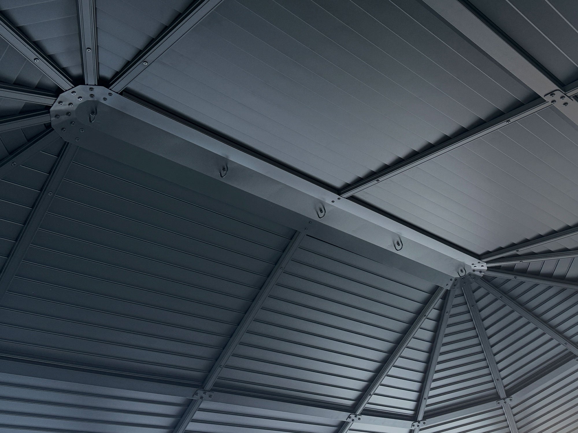 Florence 12x18 ft. Solarium, Metal Roof–Black