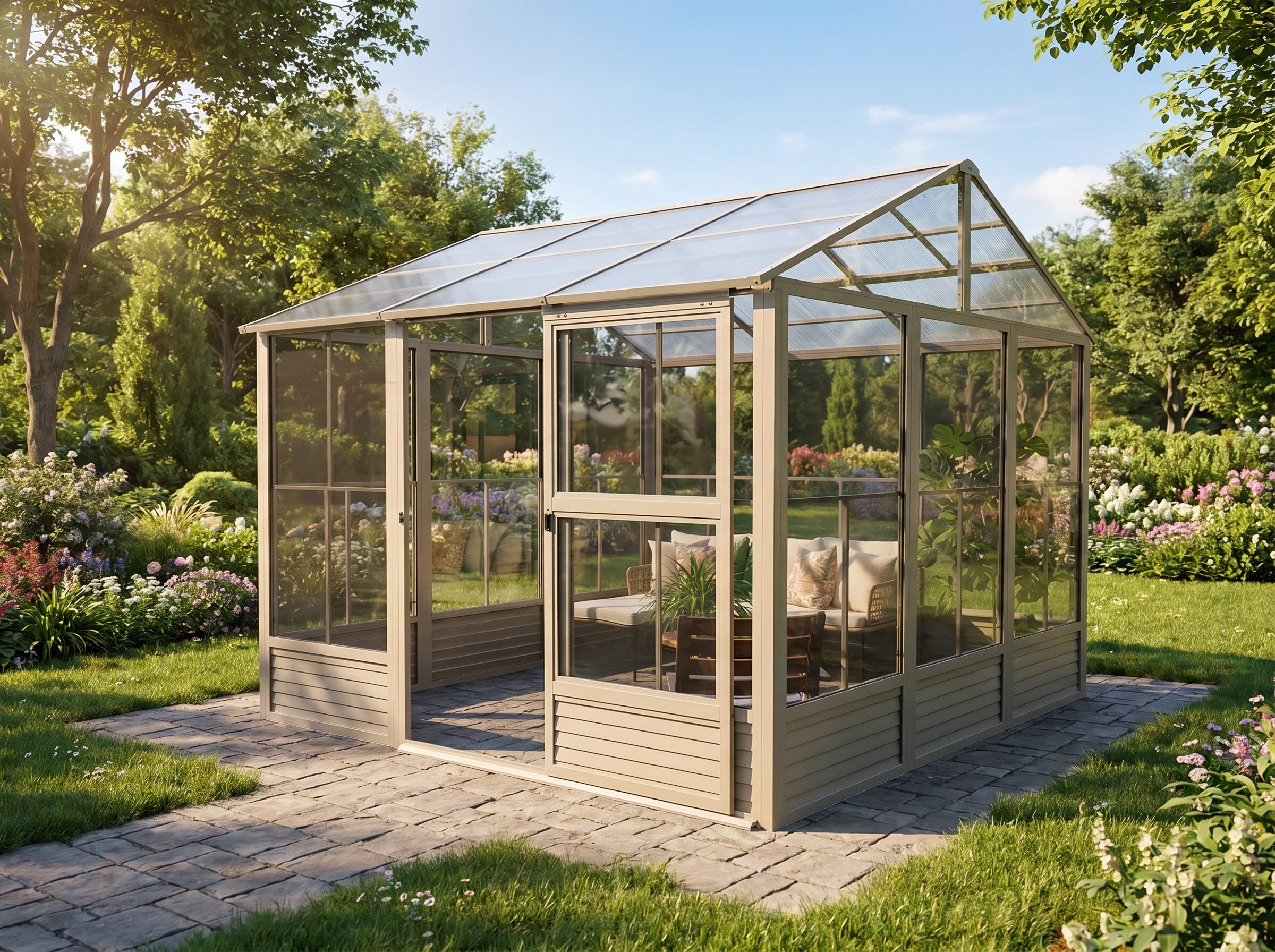 Myrdal Solarium 11x14 ft.–Polycarbonate Roof