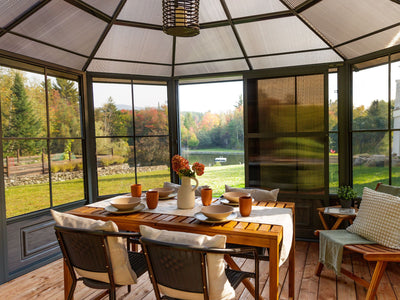 Florence 12x15 ft. Solarium–Polycarbonate Roof, Slate