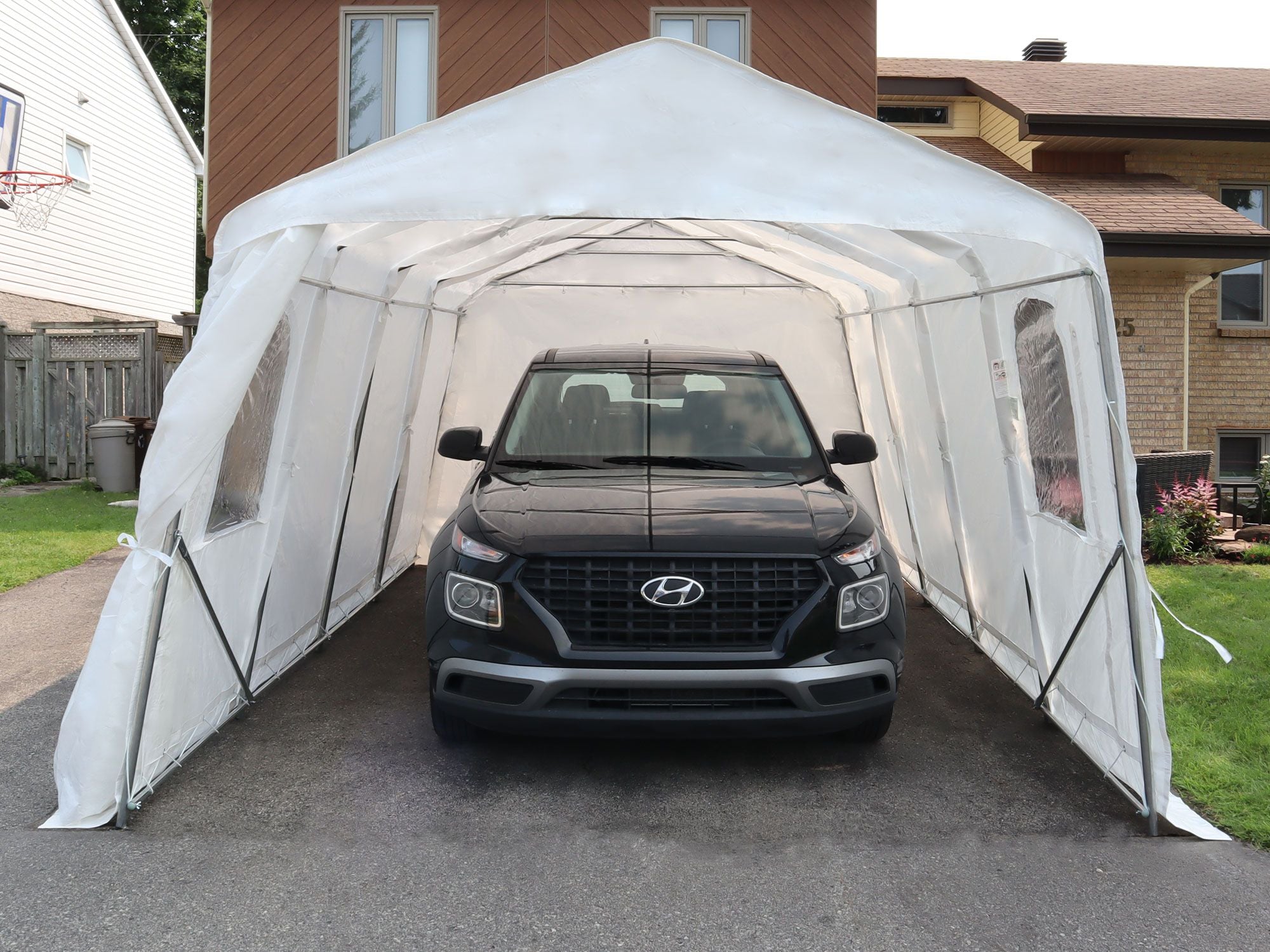 Car Shelter 11 ft. x 16 ft.–White