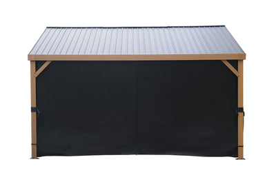 Rideaux en polyester pour kiosque 12 x 14 pi