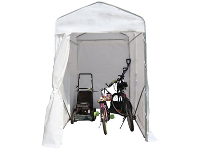 Outdoor Utility Shelter–5 ft. x 8 ft.-White