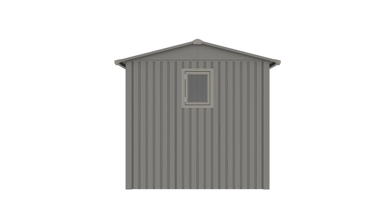 Willow 9.7x7.9 ft. Metal Shed-Slate