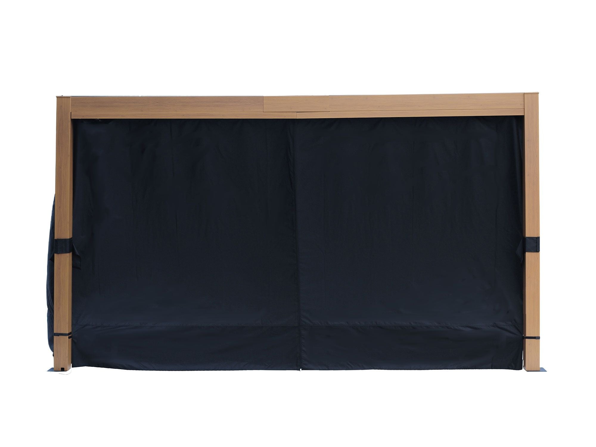 Black Curtains For Freestanding Pergola 10x13 ft.