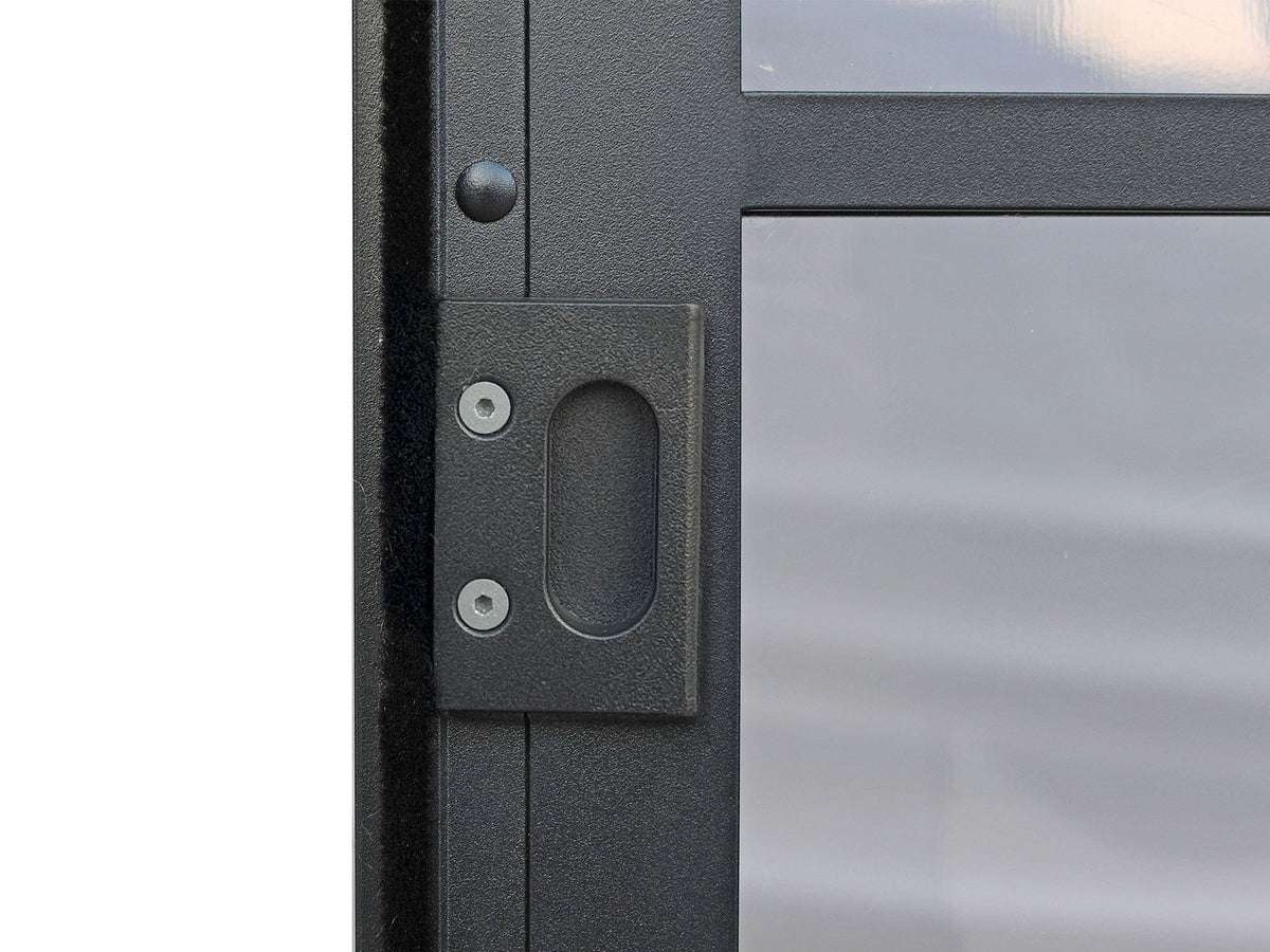 Florence 10x12 ft. Wall–Mounted Solarium, Metal Roof–Black
