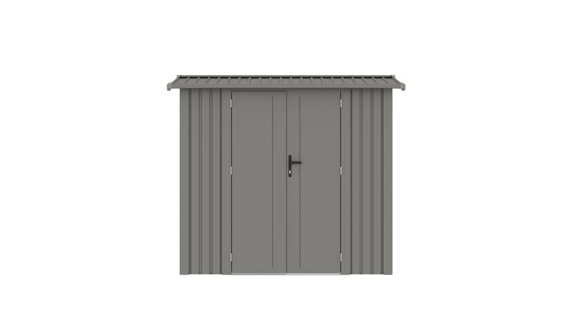 Willow 7.6x3.7 ft. Metal Shed-Slate