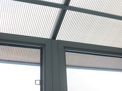Florence 12x18 ft. Solarium–Polycarbonate Roof, Taupe