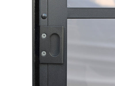 Florence 10x16 ft. Wall–Mounted Solarium, Polycarbonate Roof-Black
