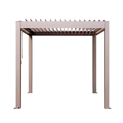 Vikos 08 X08 Aluminum Stand Alone Pergola  - With Alum Tracks