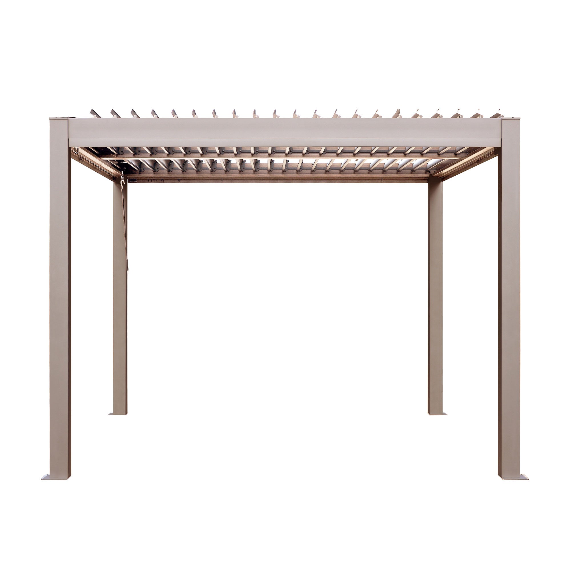 Vikos 10 X10 Aluminum Stand Alone Pergola  - With Alum Tracks