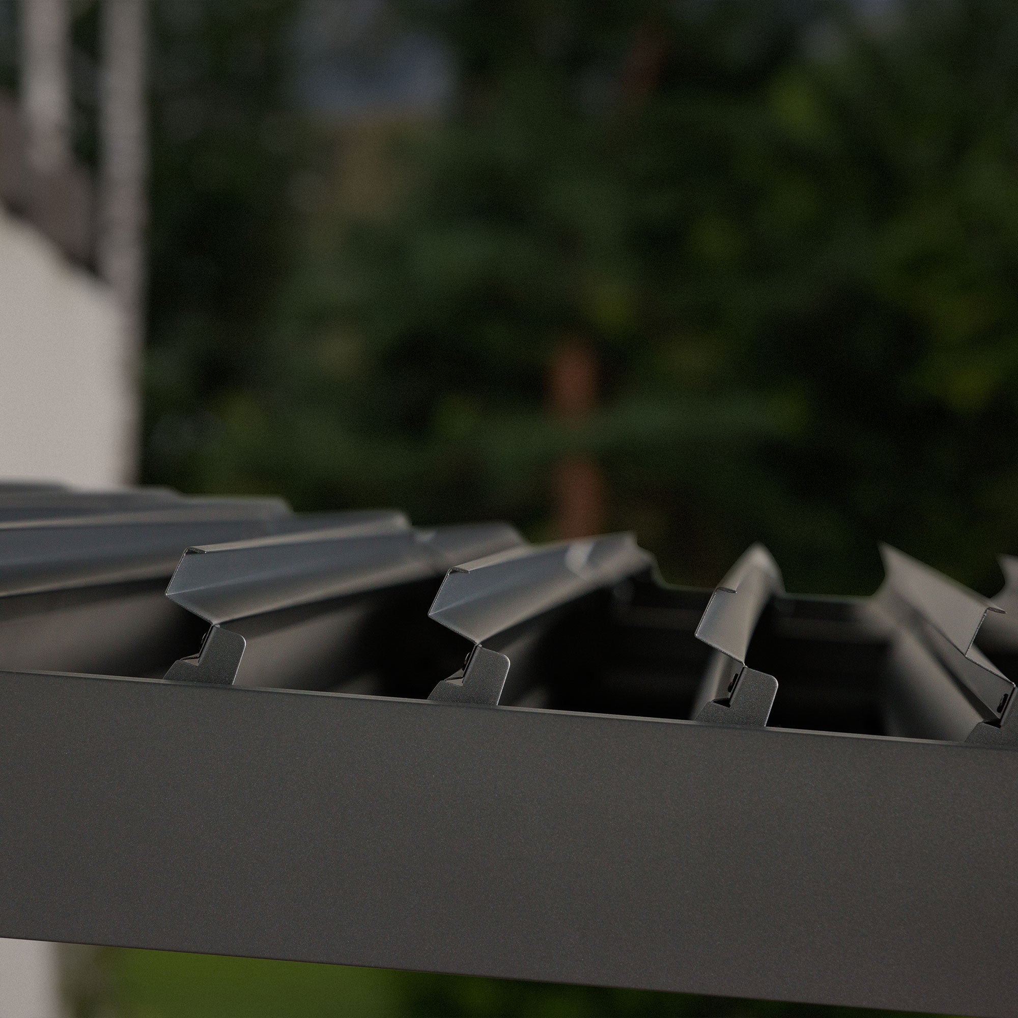Nikko 10 x10 Aluminum Wall Mounted Pergola