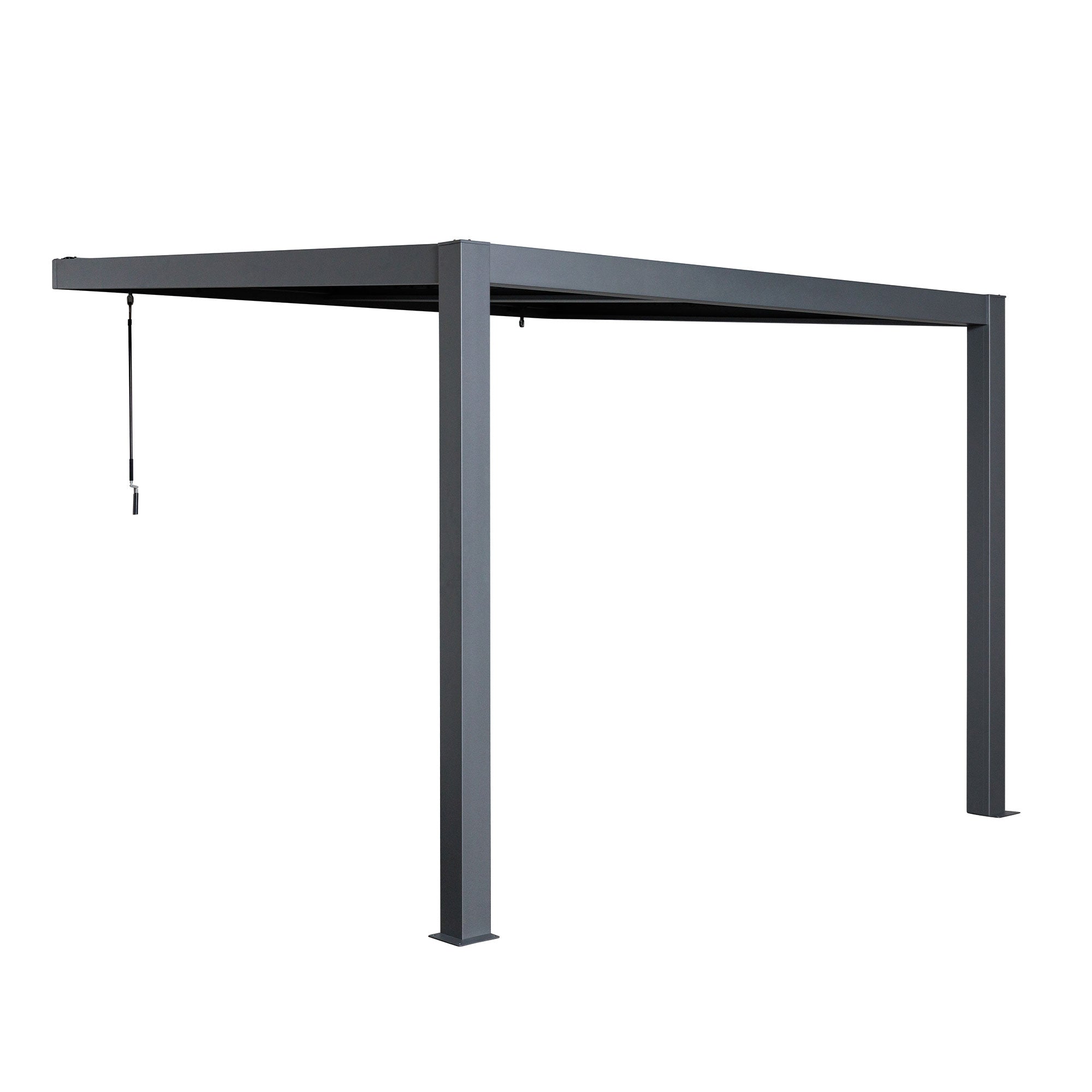 Nikko 10 x10 Aluminum Wall Mounted Pergola