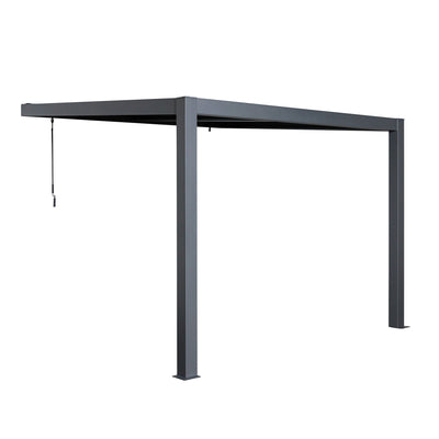 Nikko 10 x10 Aluminum Wall Mounted Pergola