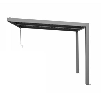 Nikko 10 x10 Aluminum Wall Mounted Pergola