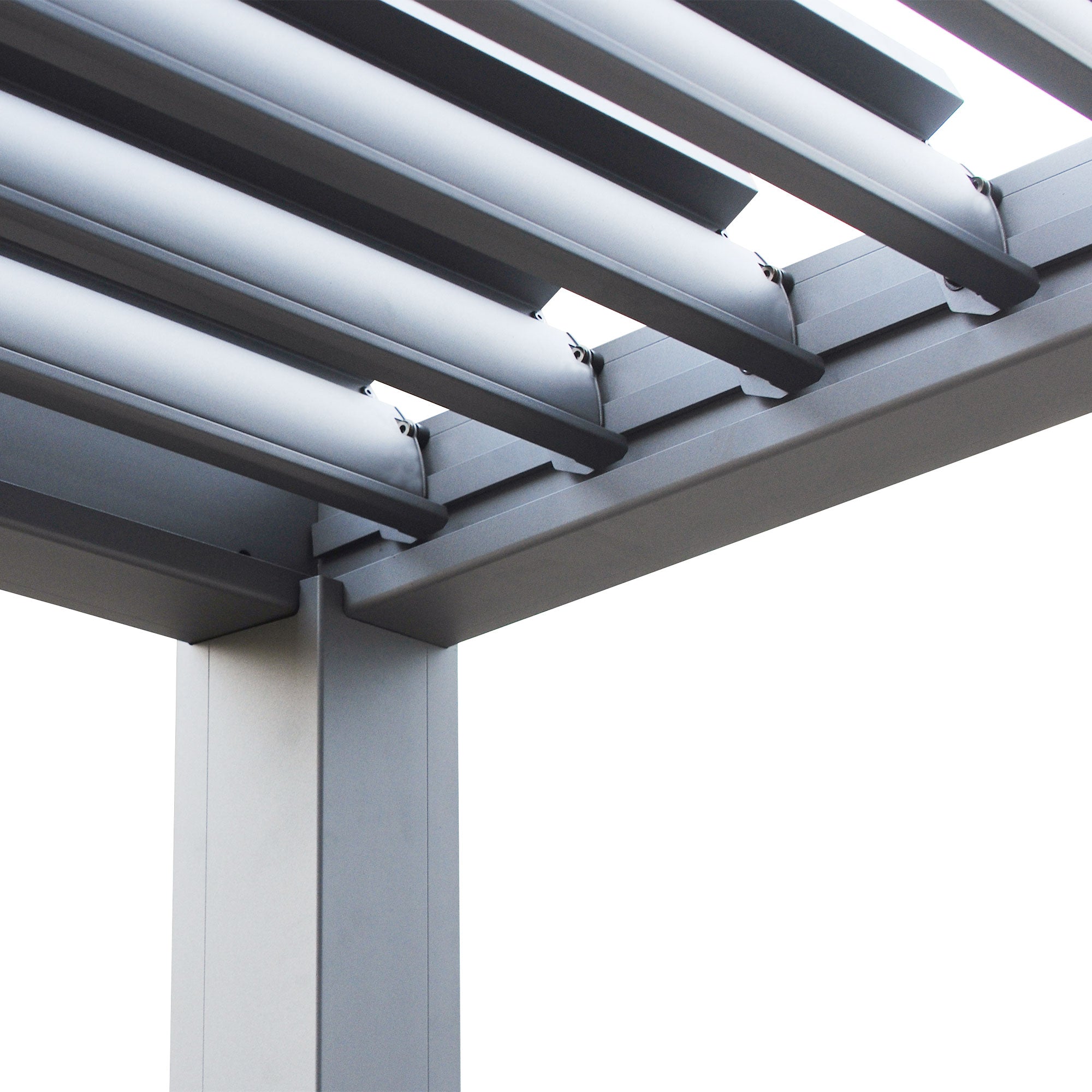 Nikko 10 x13 Aluminum Wall Mounted Pergola