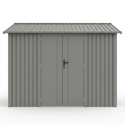 Willow 9.7 Ft x 7.9 Ft Heavy Duty Metal Shed-Slate