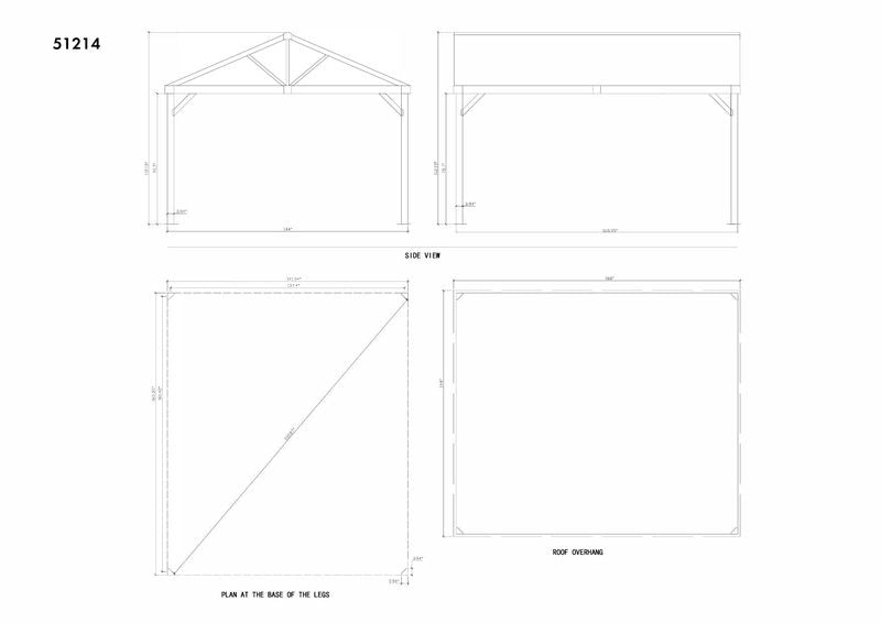 Yamaska 12x14 barn style gazebo, aluminum posts wood finish