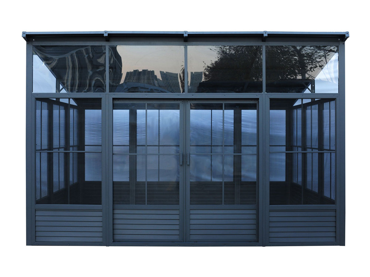 Narvik Solarium 12x15 ft.– Metal Roof Black