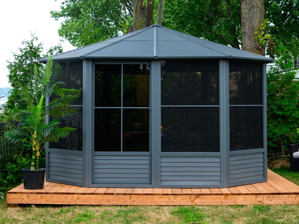 Florence 12x12 ft. Solarium–metal Roof, Slate
