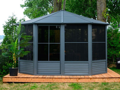 Florence 12x12 ft. Solarium–metal Roof, Slate
