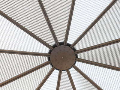 Florence 12x12 ft. Solarium–Polycarbonate Roof, Sand