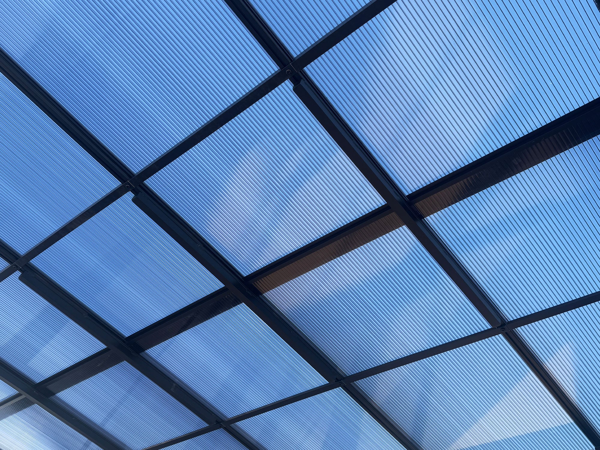 Florence 8x12 ft. Wall-Mounted Solarium,  Polycarbonate Roof–Black