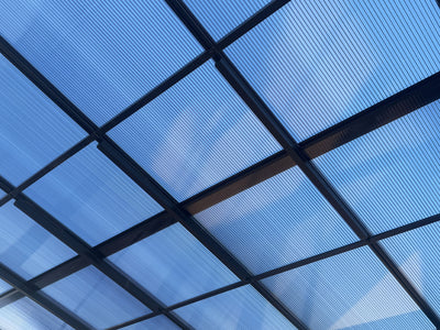 Florence 8x12 ft. Wall-Mounted Solarium,  Polycarbonate Roof–Black