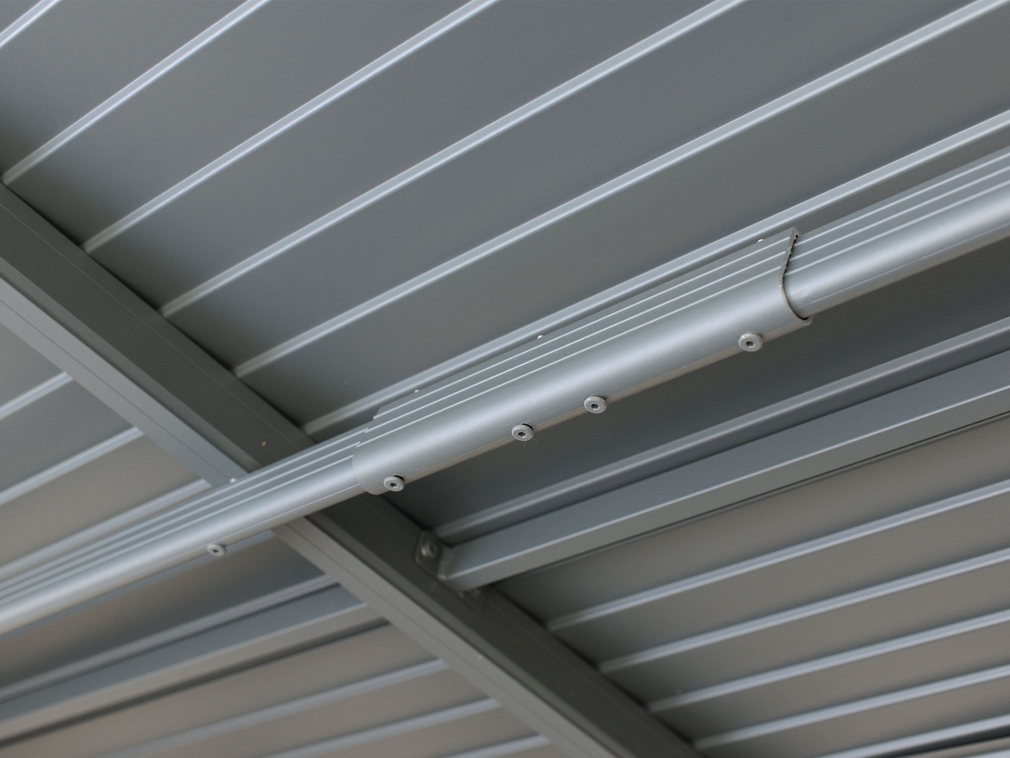 Florence 10x12 ft. Wall–Mounted Solarium, Metal Roof