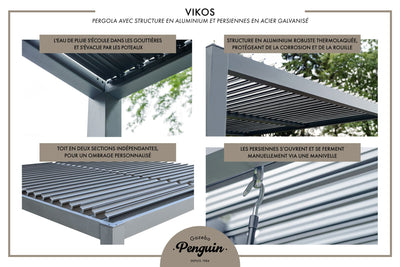 Vikos 10x13 ft. Freestanding Aluminum Pergola